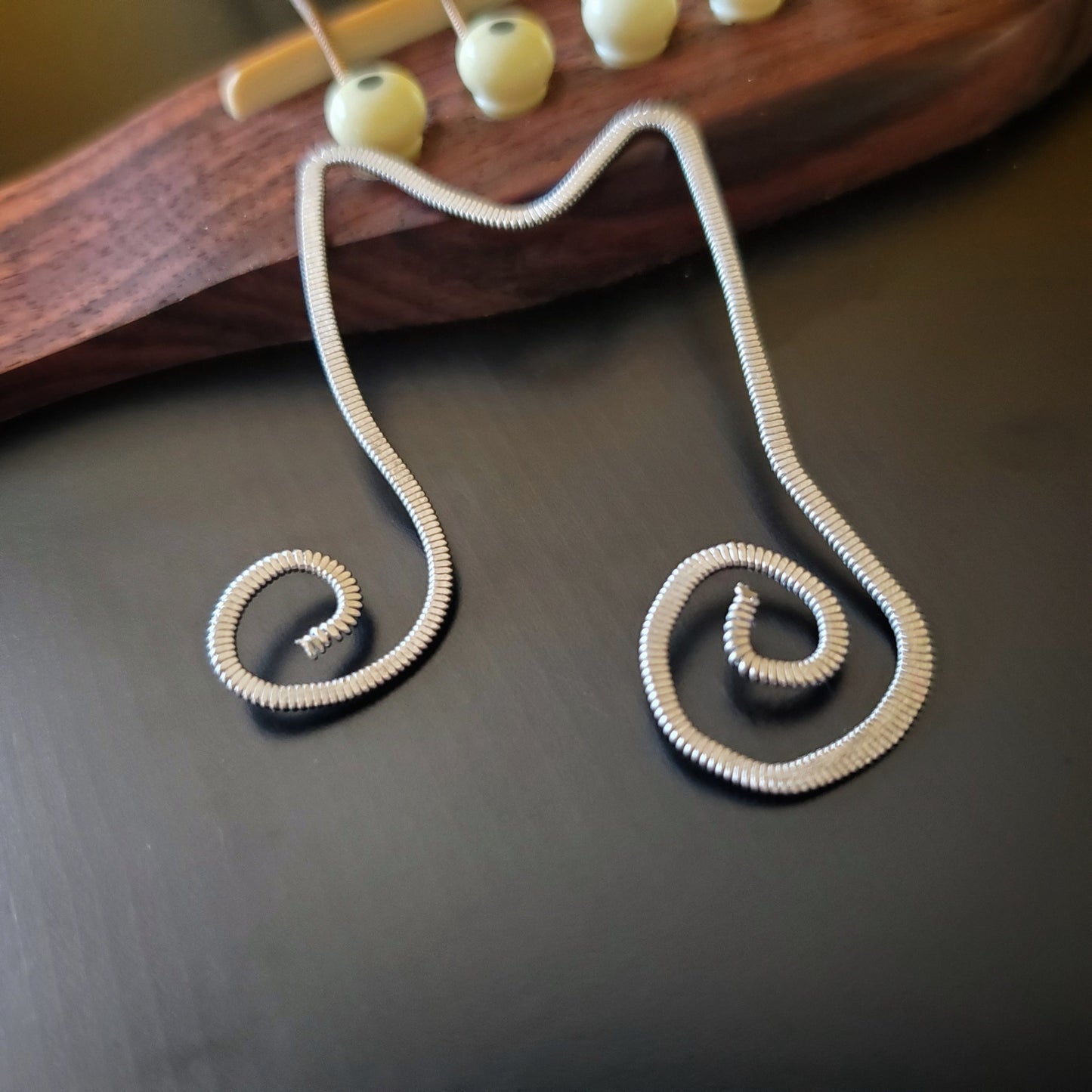 Music Note Hammered Guitar String Bookmark