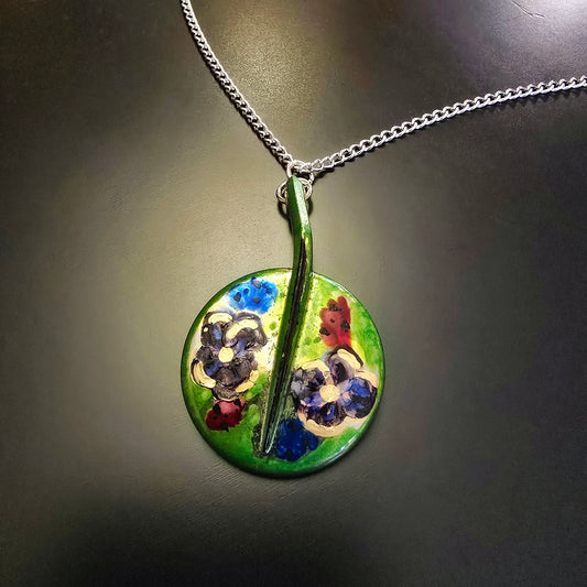 Flower Saxophone Key Necklace