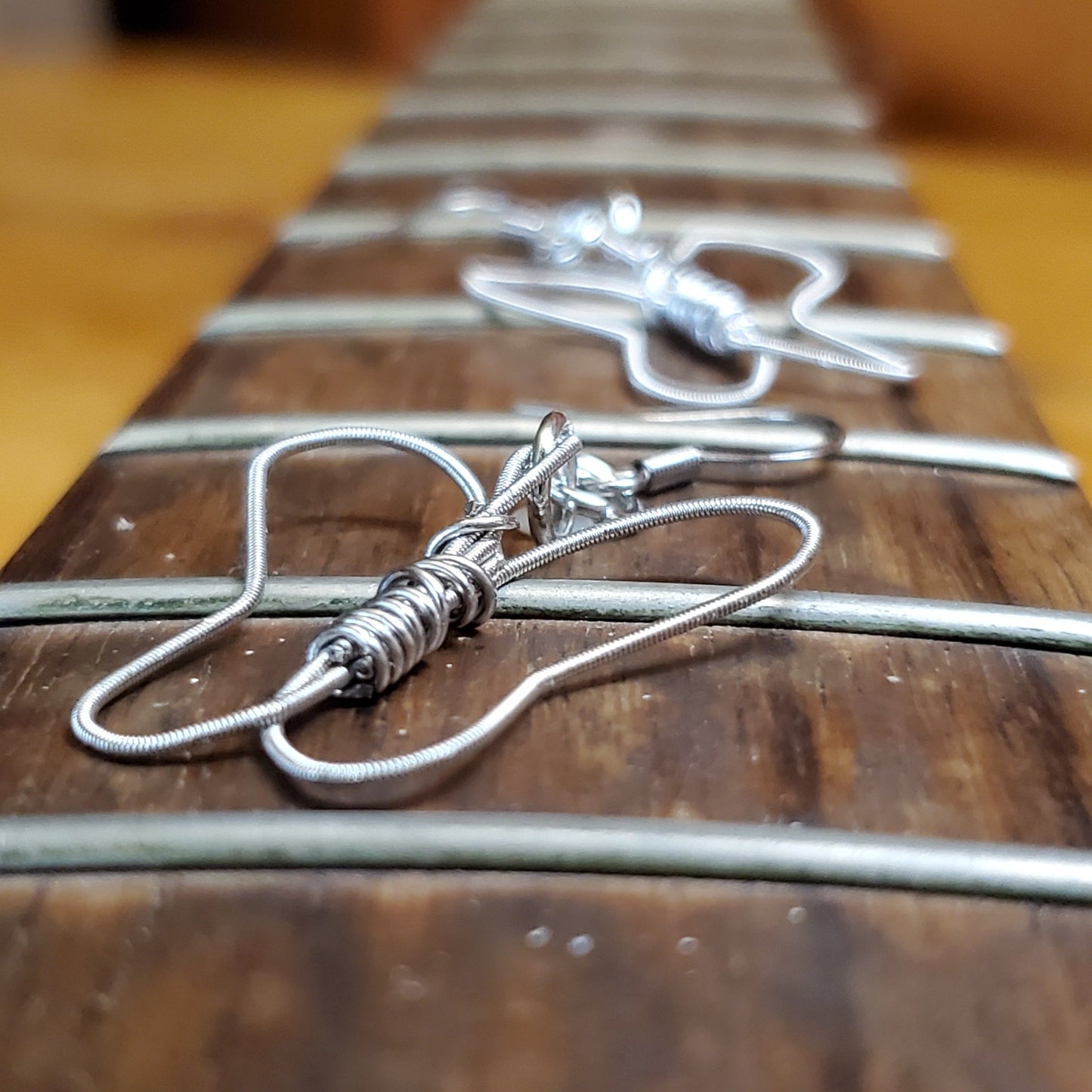 Butterfly Guitar String Earrings