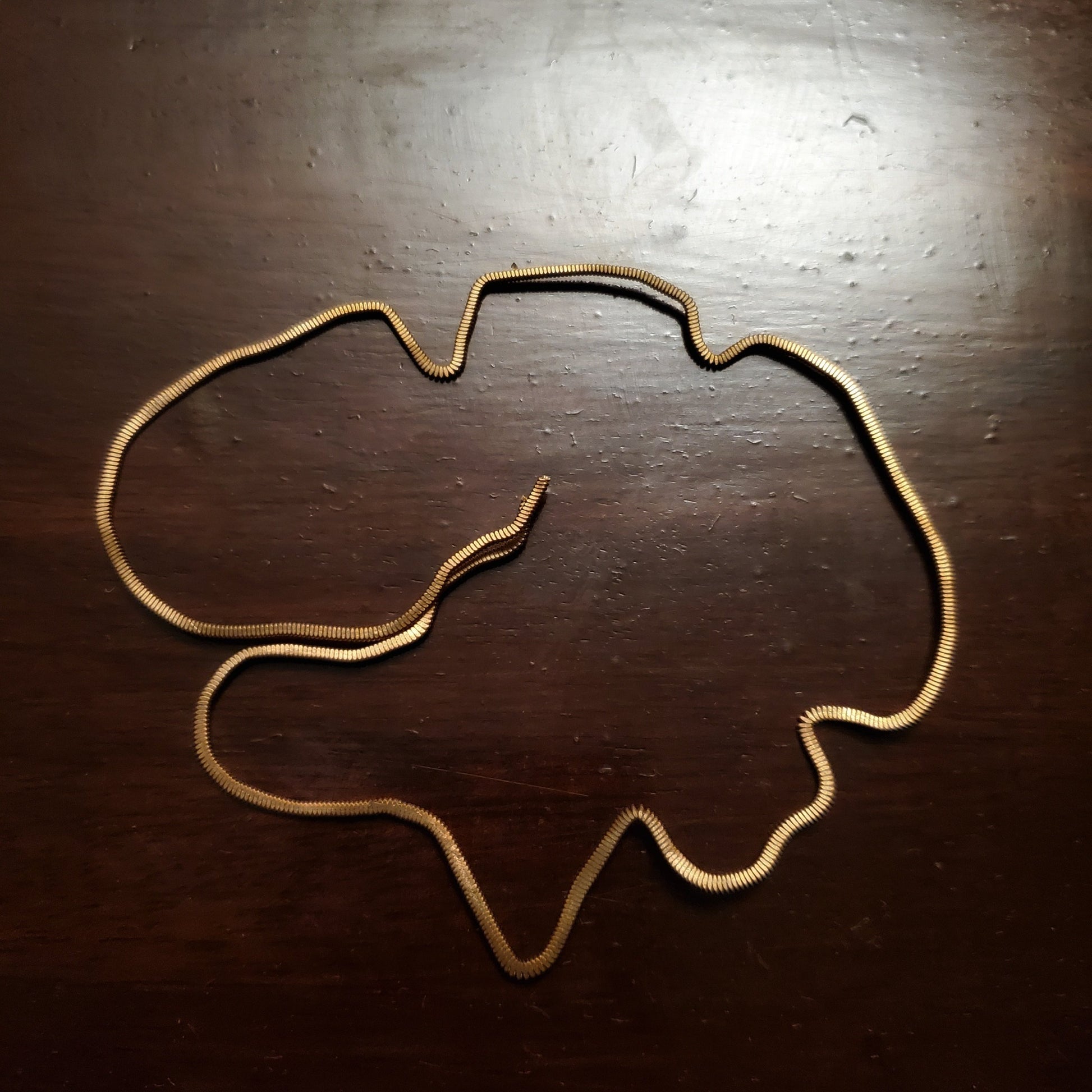 guitar string bookmark in the shape of a brain - dark brown background