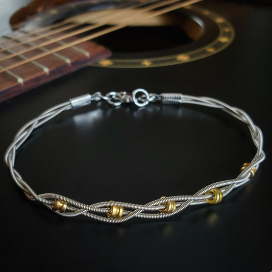 50 Guitar String Bracelets. Stackable. Wire Screw India | Ubuy