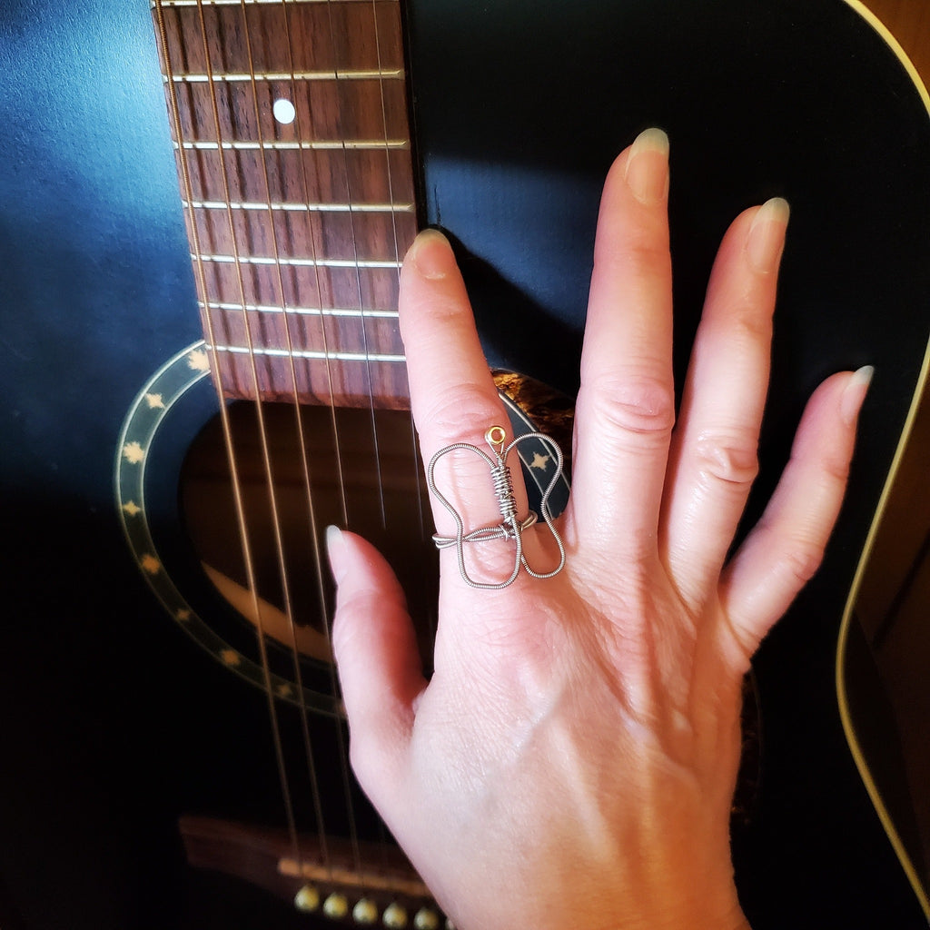 Butterfly Guitar String Ring