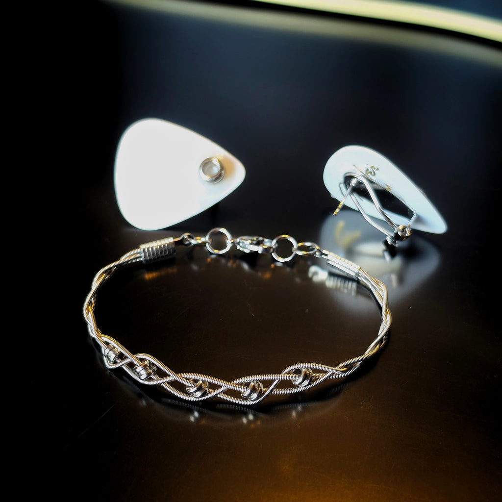 Ballend Guitar String and Pick Jewelry Set