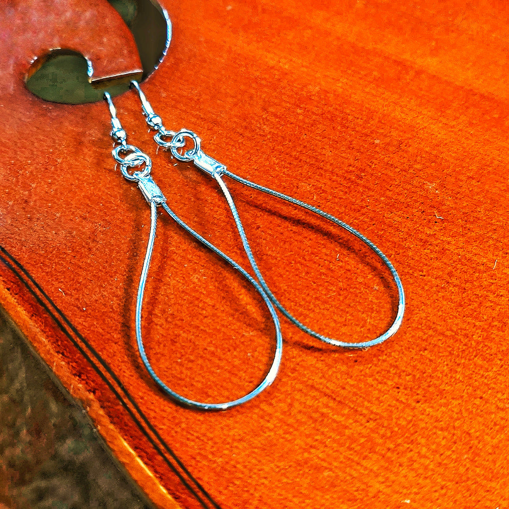 Cello String Earrings on Cello 