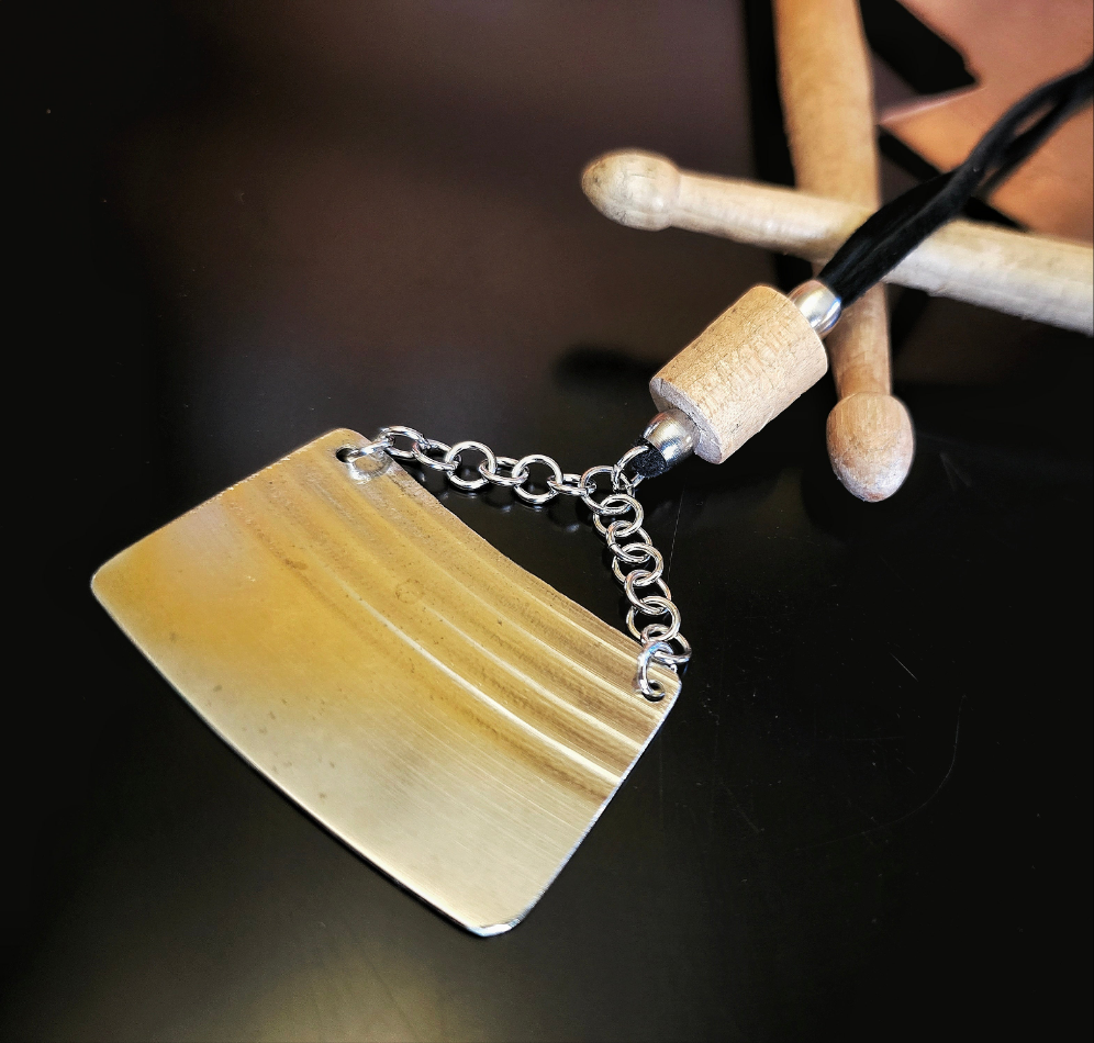 Drumstick and Cymbal Necklace