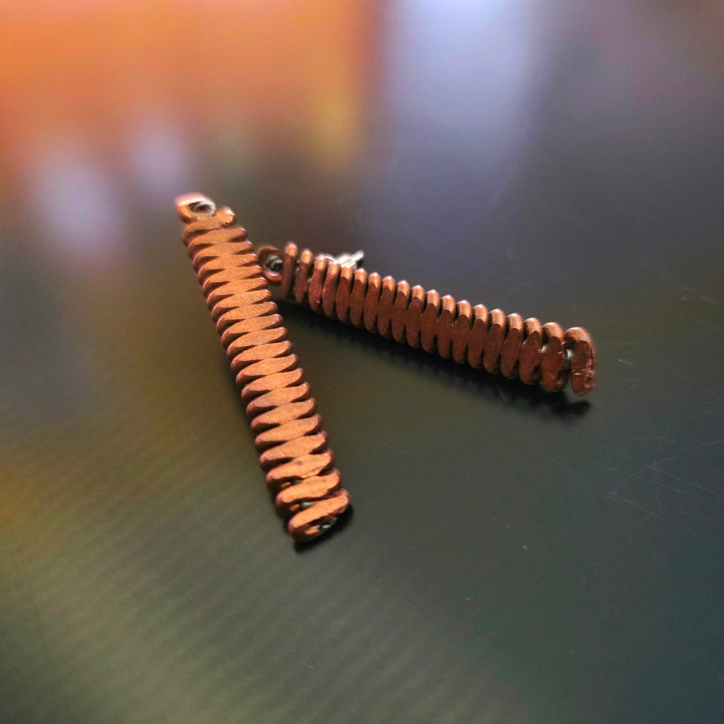 Upcycled Piano String Earrings