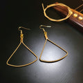 Geometric Guitar Strings Drop Earrings