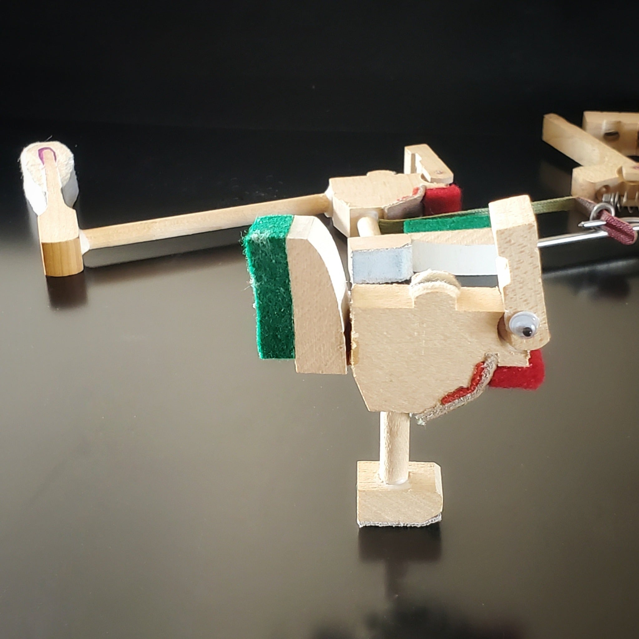 Upcycled Piano Mechanism Chicken Magnet