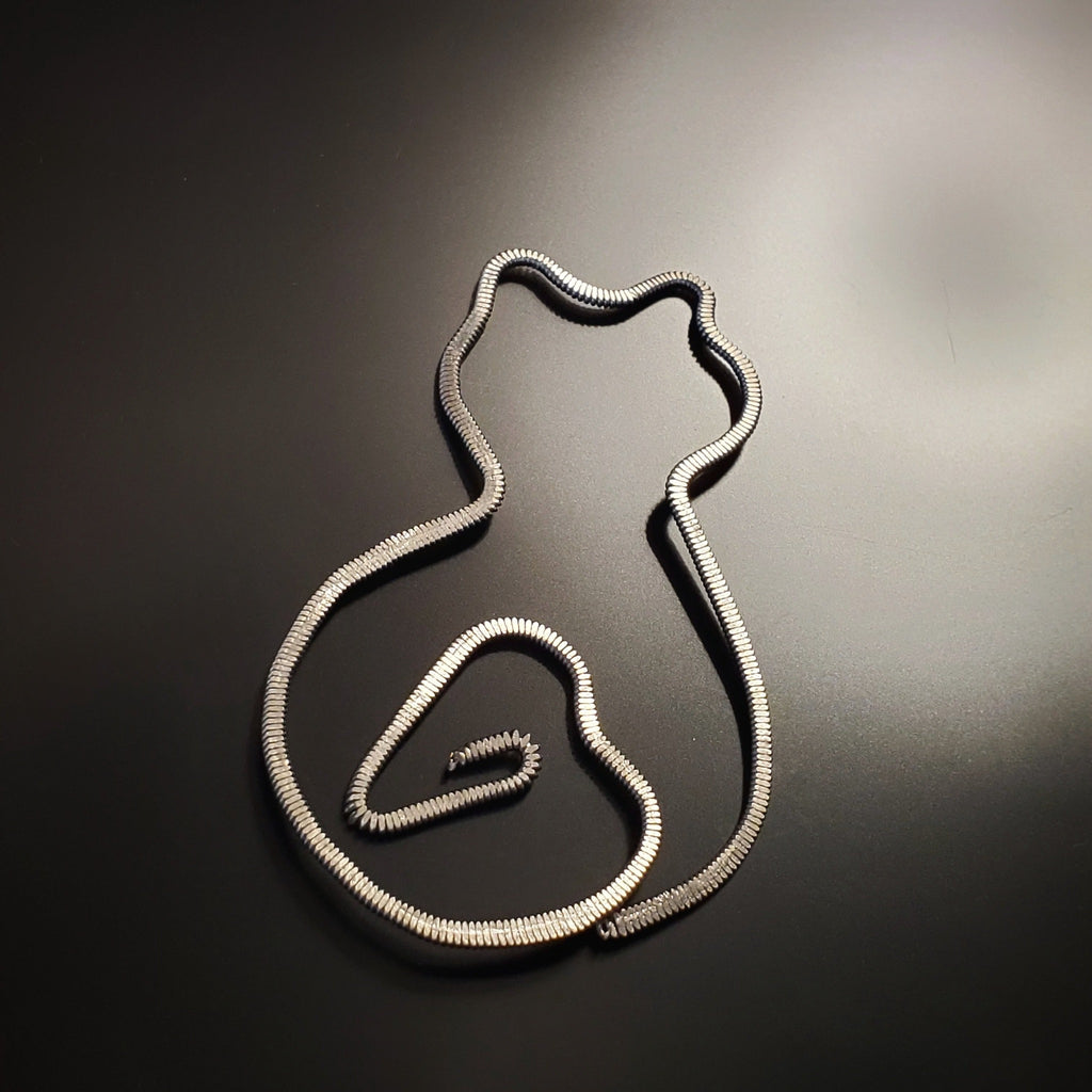 Cat Hammered Guitar String Bookmark