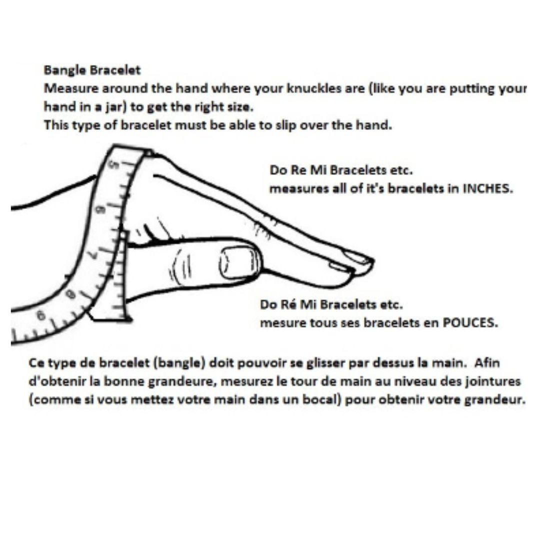 Bracelet style bangle en corde de mandoline